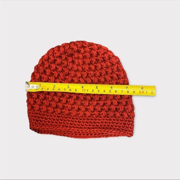 HANDMADE | Toddler's Knit Deep Red Toque - Picture 2 of 3